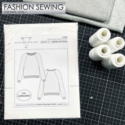 Fashion Sewing for Knits - Level 1 - MARCH 6, 13 - Folsom